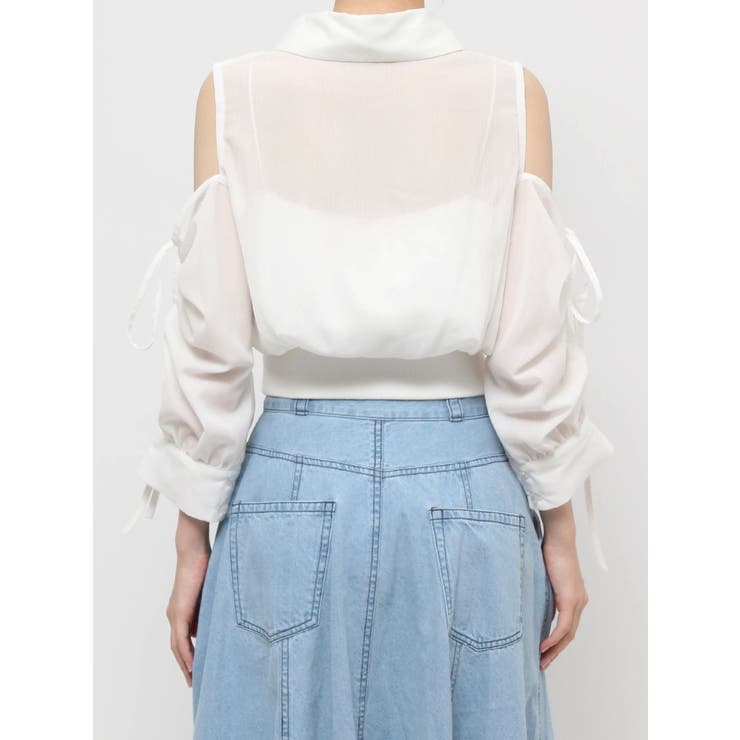シアーシャツドッキングTOPS | dazzlin | 詳細画像27 