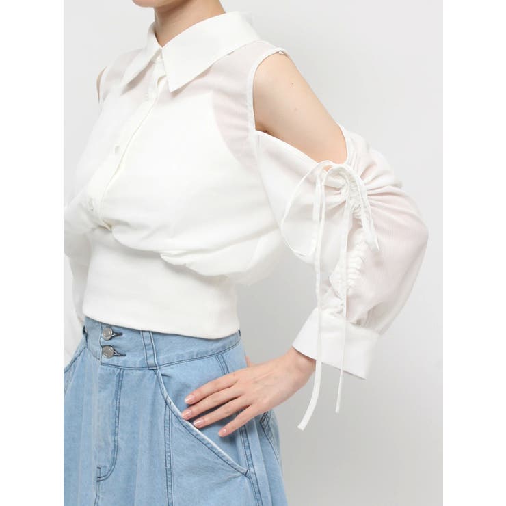 シアーシャツドッキングTOPS | dazzlin | 詳細画像29 