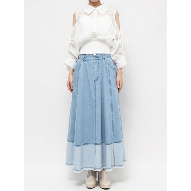 シアーシャツドッキングTOPS | dazzlin | 詳細画像32 
