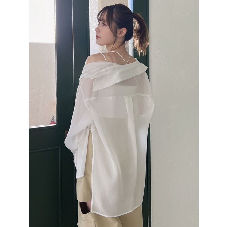 オーバーイレヘムシャツ | dazzlin | 詳細画像4 