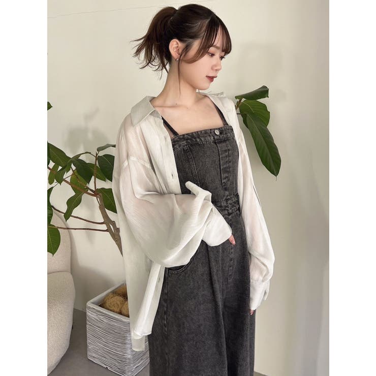 グリーン | オーバーイレヘムシャツ | dazzlin