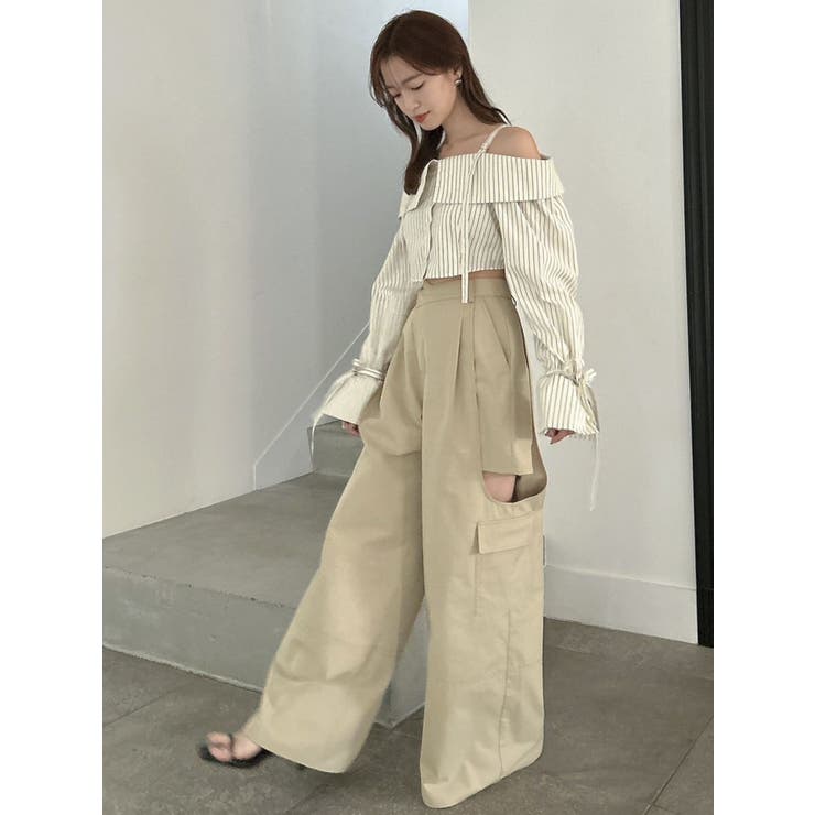 サイドオープンカーゴワイドパンツ | dazzlin | 詳細画像16 