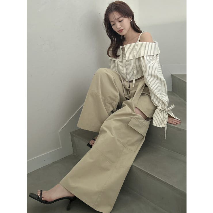 サイドオープンカーゴワイドパンツ | dazzlin | 詳細画像17 