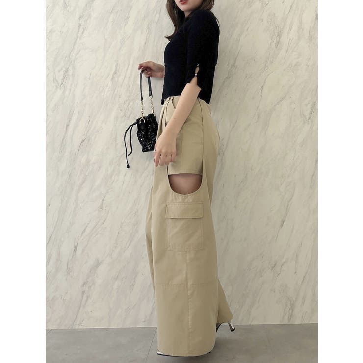 サイドオープンカーゴワイドパンツ | dazzlin | 詳細画像28 