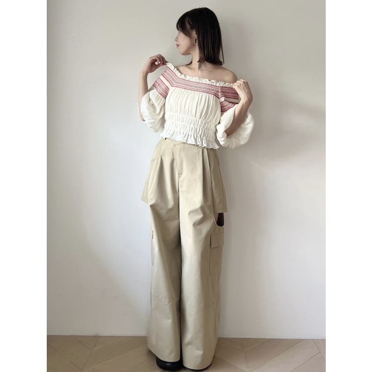 サイドオープンカーゴワイドパンツ | dazzlin | 詳細画像29 