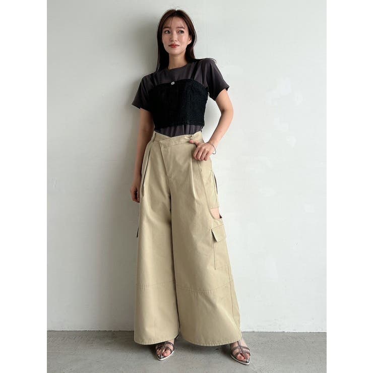 サイドオープンカーゴワイドパンツ | dazzlin | 詳細画像34 