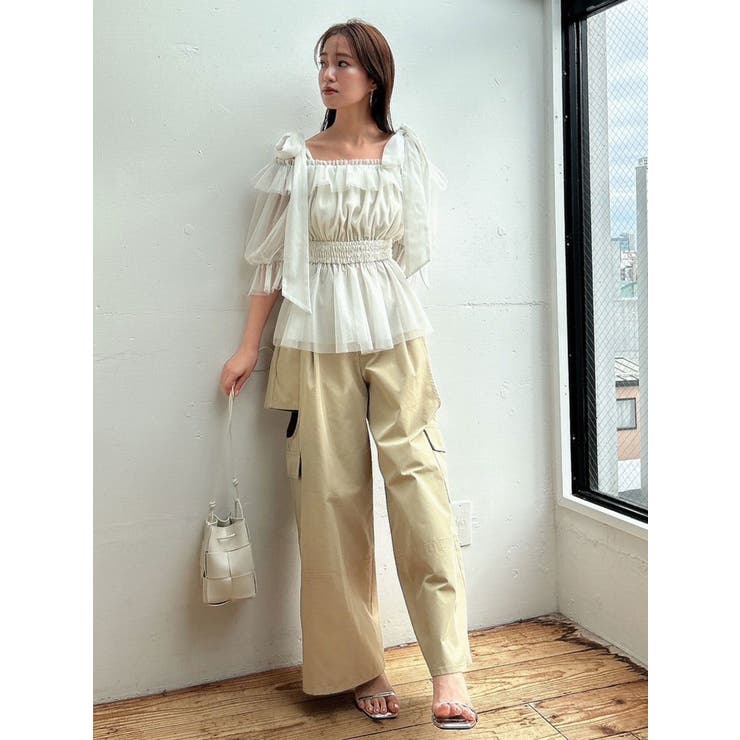 サイドオープンカーゴワイドパンツ | dazzlin | 詳細画像35 