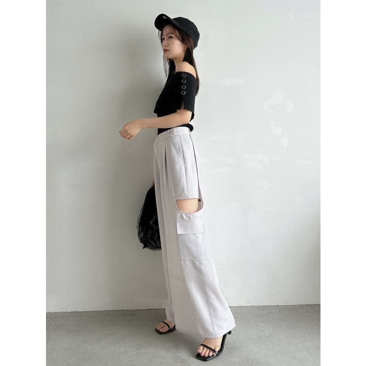 サイドオープンカーゴワイドパンツ | dazzlin | 詳細画像39 