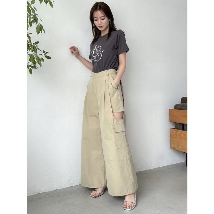 サイドオープンカーゴワイドパンツ | dazzlin | 詳細画像44 