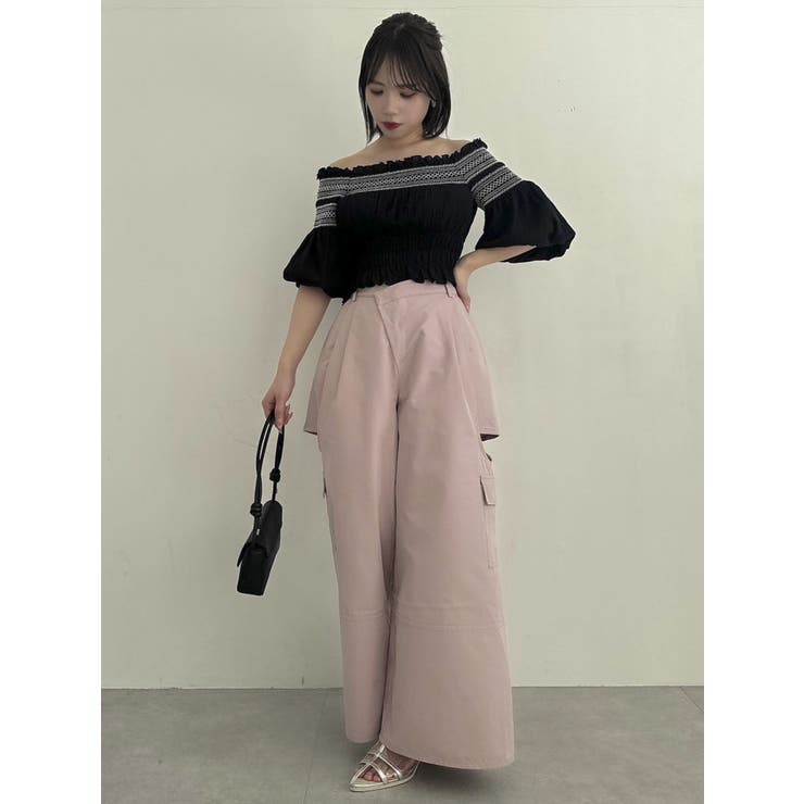 甘露寺蜜璃様 スリザリン ジップアップスリムトップス・ワイドパンツ セール】[2024SS COLLECTION][MEISM by Re:EDIT][低身長/高身長