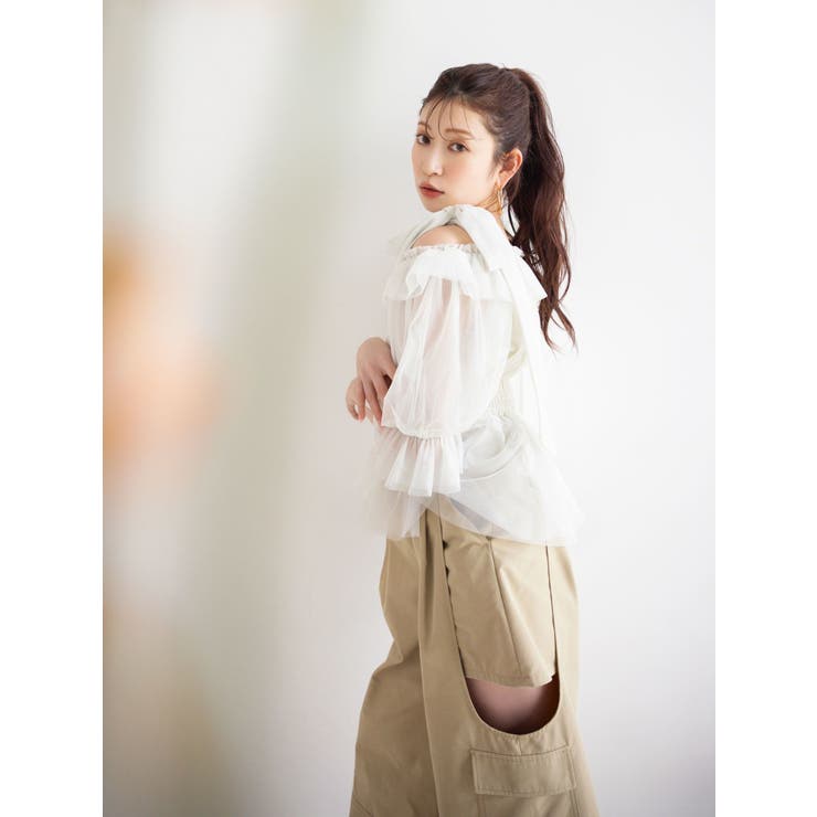 サイドオープンカーゴワイドパンツ | dazzlin | 詳細画像7 