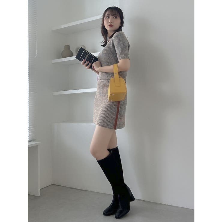 【WEB限定】ファンシーカラーニットミニスカート | dazzlin | 詳細画像15 