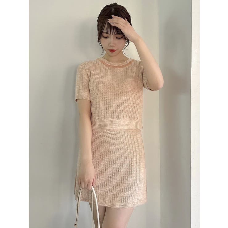 【WEB限定】ファンシーカラーニットミニスカート | dazzlin | 詳細画像4 