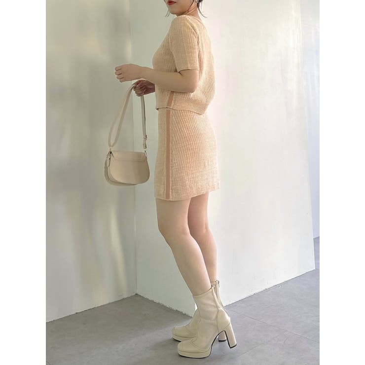 【WEB限定】ファンシーカラーニットミニスカート | dazzlin | 詳細画像7 