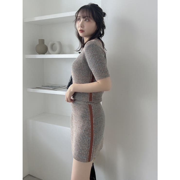 【WEB限定】ファンシーカラーニットミニスカート | dazzlin | 詳細画像9 