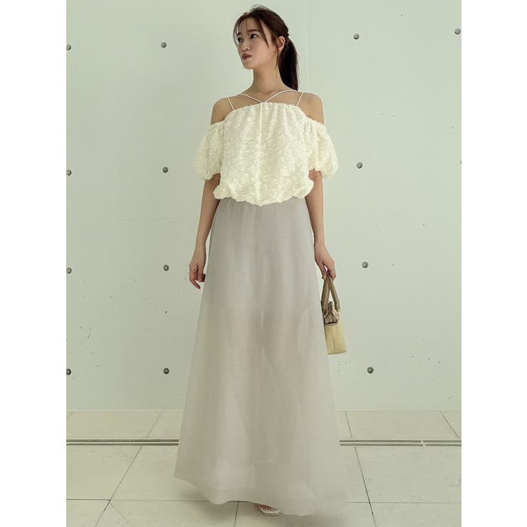 FOXEY 麻 フレアスカート フリルスカート レディース ファッション フレアスカート | レディースファッション通販 - DHOLIC