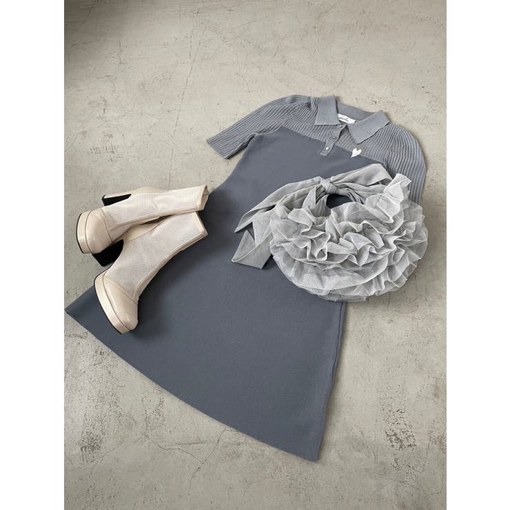 ブルー | チュールフリルマルチwayビスチェバッグ | dazzlin