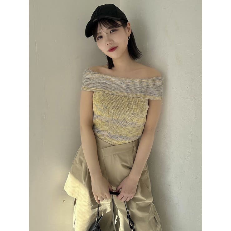 【WEB限定】2wayオフショルニットトップス | dazzlin | 詳細画像5 