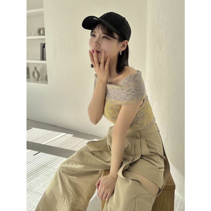 【WEB限定】2wayオフショルニットトップス | dazzlin | 詳細画像6 