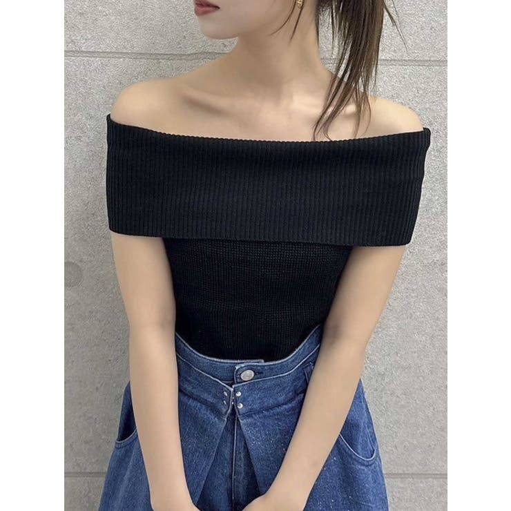 WEB限定】2wayオフショルニットトップス[品番：MKSW0058111