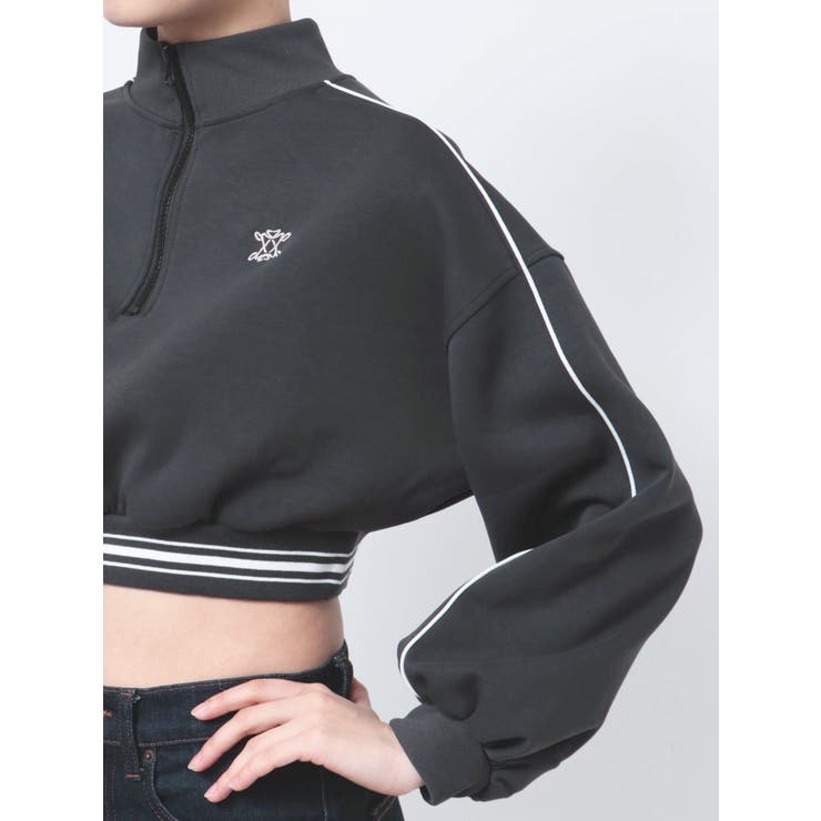 ハーフジップラインプルオーバー[品番：MKSW0056720]｜dazzlin