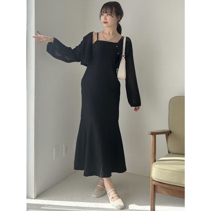 ショートコンビタイトワンピース[品番：MKSW0057098]｜dazzlin