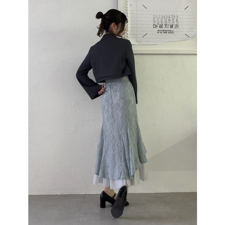 チュールレイヤードレースマーメイドスカート | dazzlin | 詳細画像28 