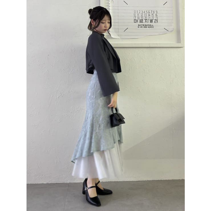 チュールレイヤードレースマーメイドスカート | dazzlin | 詳細画像29 