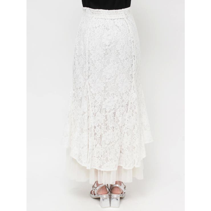 チュールレイヤードレースマーメイドスカート | dazzlin | 詳細画像44 