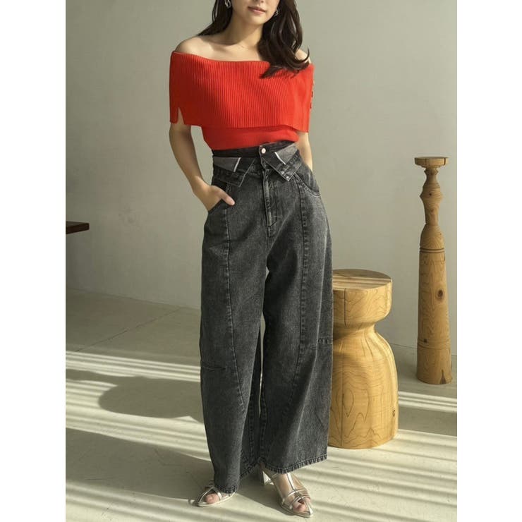 クロップドオフショルニットプルオーバー | dazzlin | 詳細画像22 