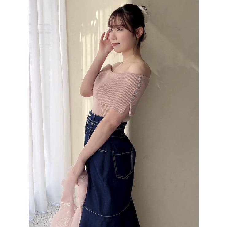 クロップドオフショルニットプルオーバー | dazzlin | 詳細画像25 