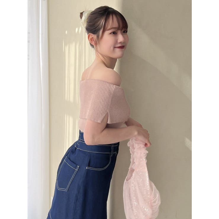 クロップドオフショルニットプルオーバー | dazzlin | 詳細画像26 