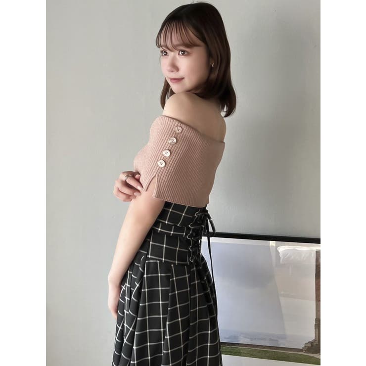 クロップドオフショルニットプルオーバー | dazzlin | 詳細画像35 