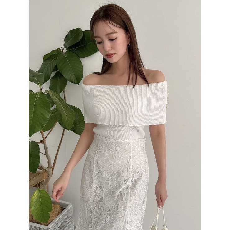 クロップドオフショルニットプルオーバー | dazzlin | 詳細画像39 