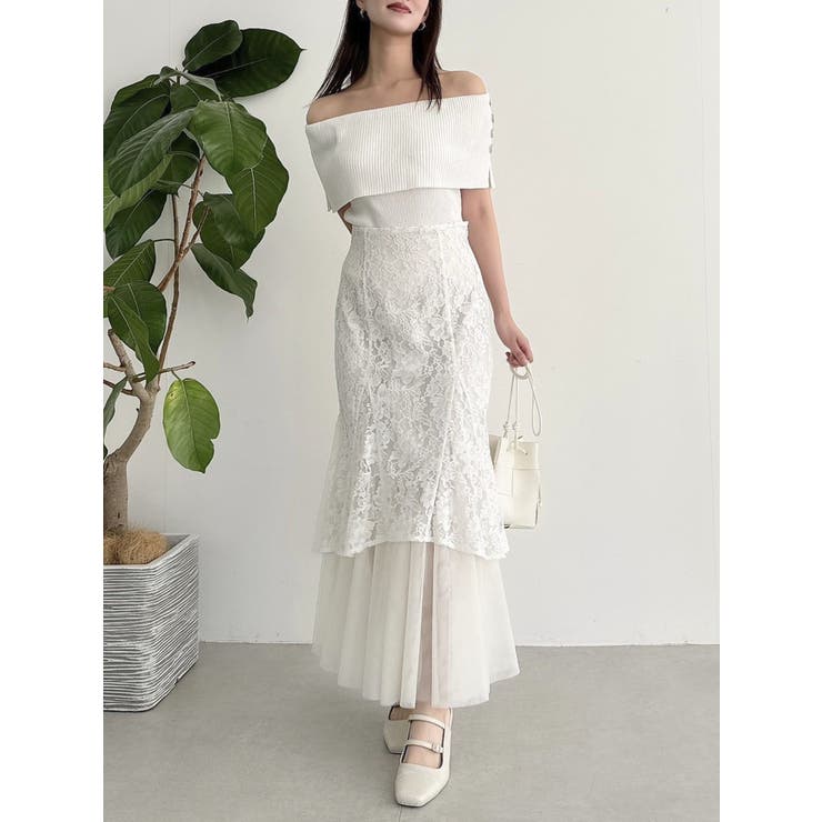 クロップドオフショルニットプルオーバー | dazzlin | 詳細画像40 