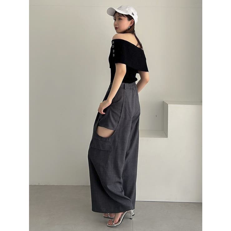 クロップドオフショルニットプルオーバー | dazzlin | 詳細画像47 