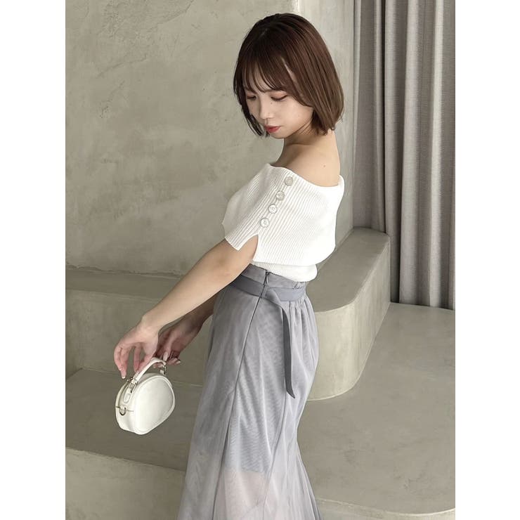 クロップドオフショルニットプルオーバー | dazzlin | 詳細画像49 