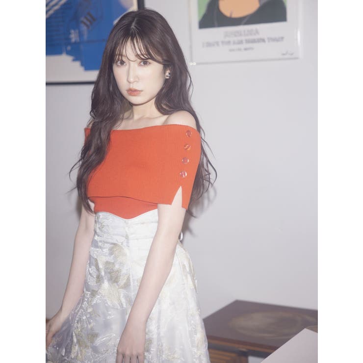 クロップドオフショルニットプルオーバー | dazzlin | 詳細画像9 