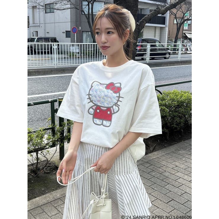 希少】エドハーディー Tシャツ キティコラボ 40周年 両面