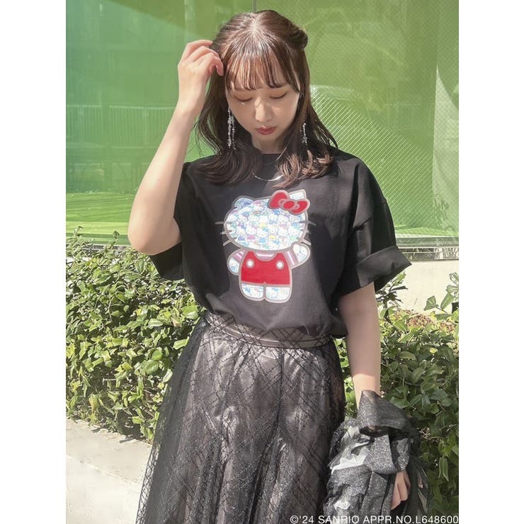 ハローキティコラボ】50周年Tシャツ①[品番：MKSW0058204