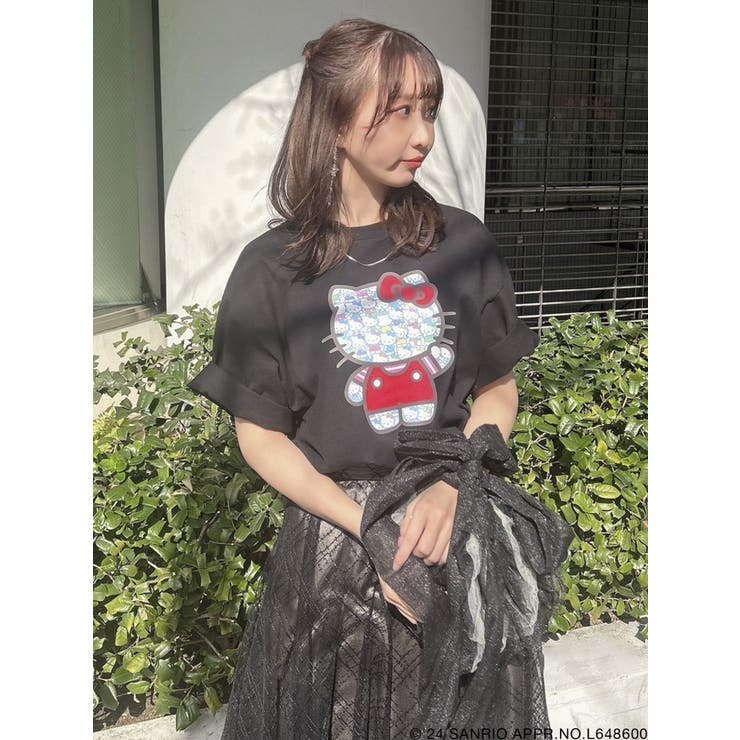 【くろまる様】ハローキティ×アリソンブラウンコラボTシャツ HELLO KITTY × WAAC】UNISEX ハローキティコラボ ロゴTシャツ