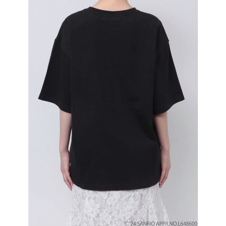 【新品未使用・完売品】dazzlin × ハローキティコラボTシャツ ブラック 新品未使用・完売品】dazzlin × ハローキティコラボTシャツ