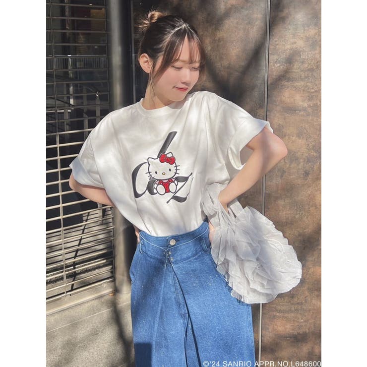 【ハローキティコラボ】50周年Tシャツ② | dazzlin | 詳細画像3 