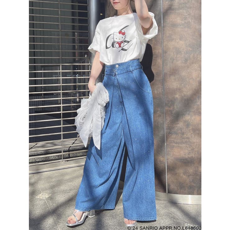 【ハローキティコラボ】50周年Tシャツ② | dazzlin | 詳細画像5 