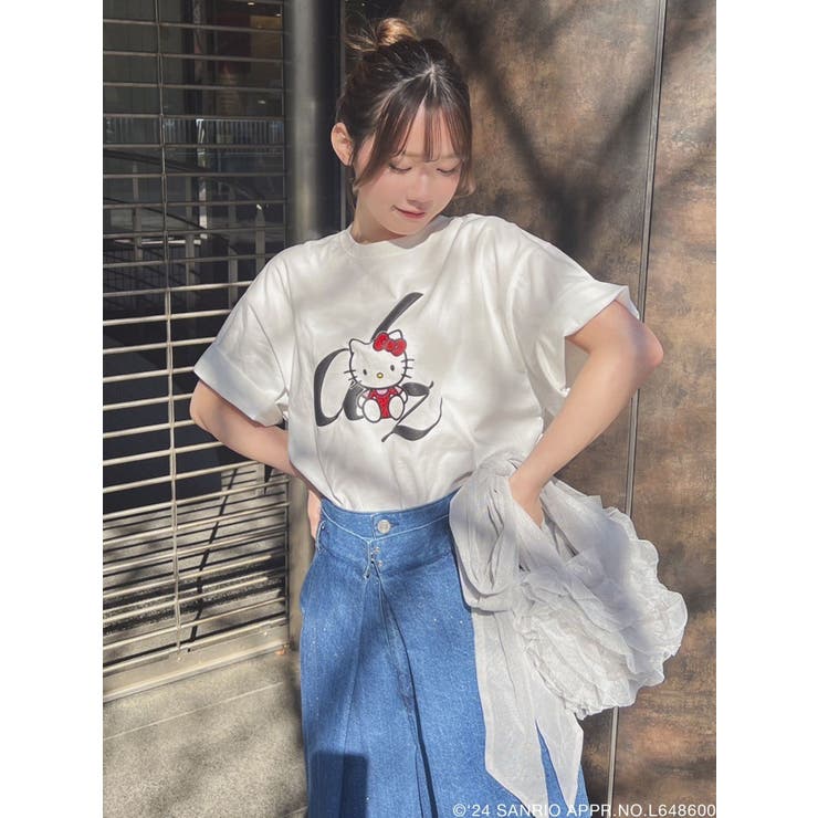 オフホワイト | 【ハローキティコラボ】50周年Tシャツ② | dazzlin