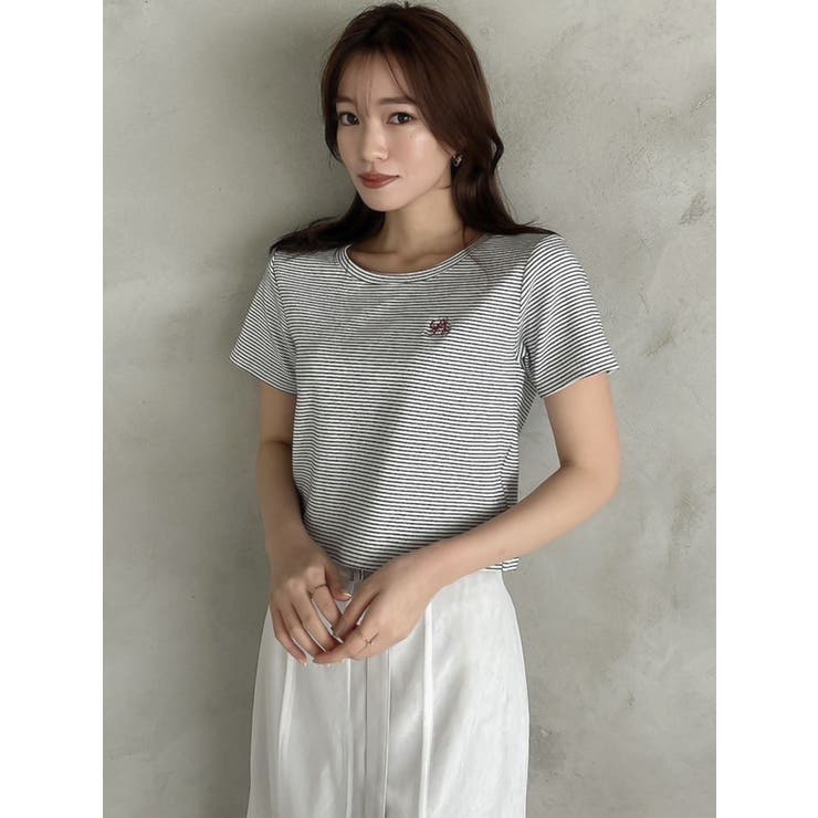 バックオープンショートTシャツ[品番：MKSW0057433]｜dazzlin