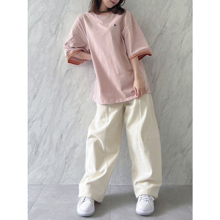 POLO BCS コラボ】バイカラービッグTシャツ[品番:MKSW0058621 POLO BCS コラボ】バイカラービッグTシャツ[品番:MKSW0058621