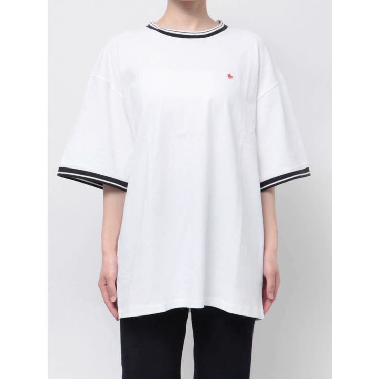 POLO BCS コラボ】バイカラービッグTシャツ[品番:MKSW0058621 POLO BCS コラボ】バイカラービッグTシャツ[品番:MKSW0058621