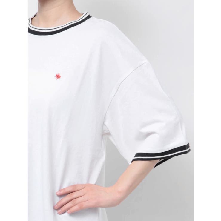 新品ダズリン♡POLO BCS コラボ　バイカラービッグTシャツ ダズリン dazzlin 【POLO BCS コラボ】バイカラービッグTシャツ