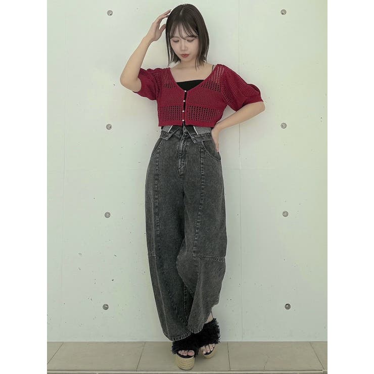 透かし編みニットカーデ | dazzlin | 詳細画像15 